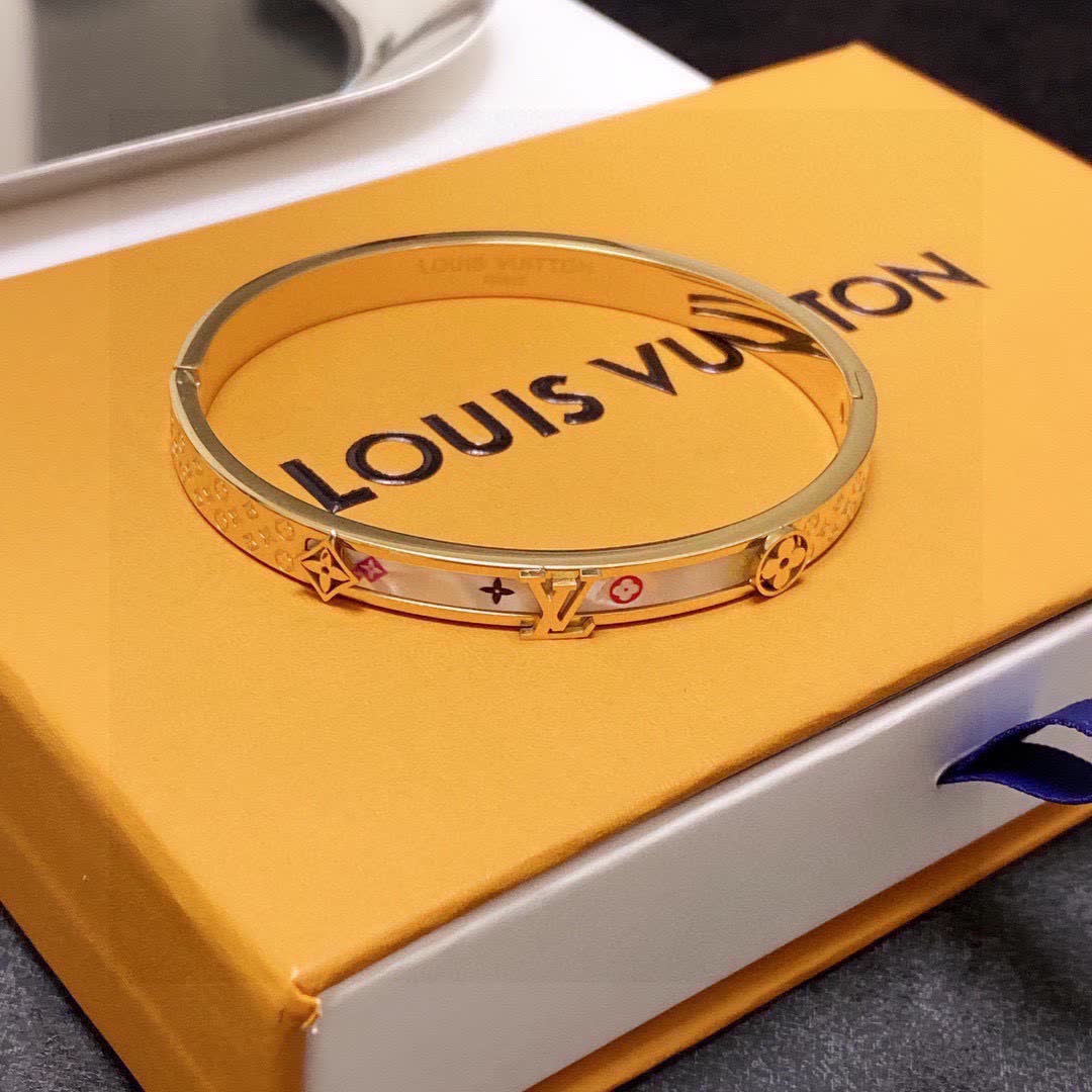 Louis Vuitton Monogram Enamel Bangle Bracelet
